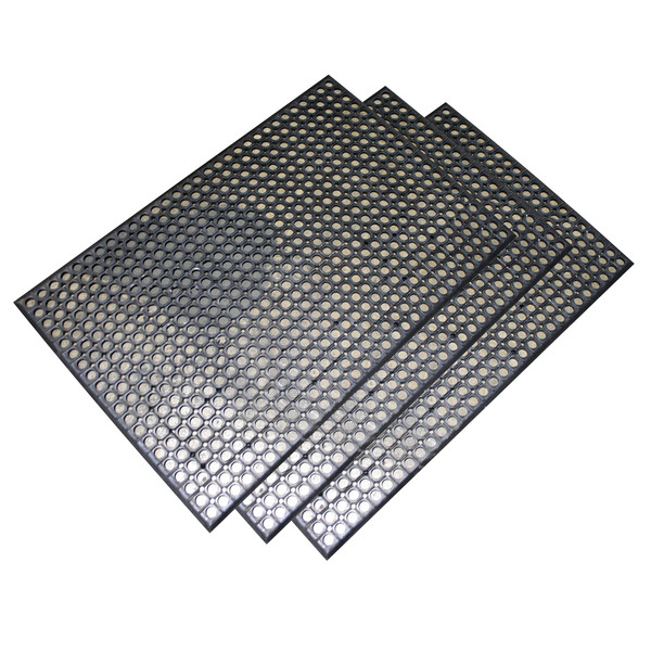 Buffalo Tools Industrial Rubber Floor Mat, 2 x 3 Ft., PK3 RMAT233